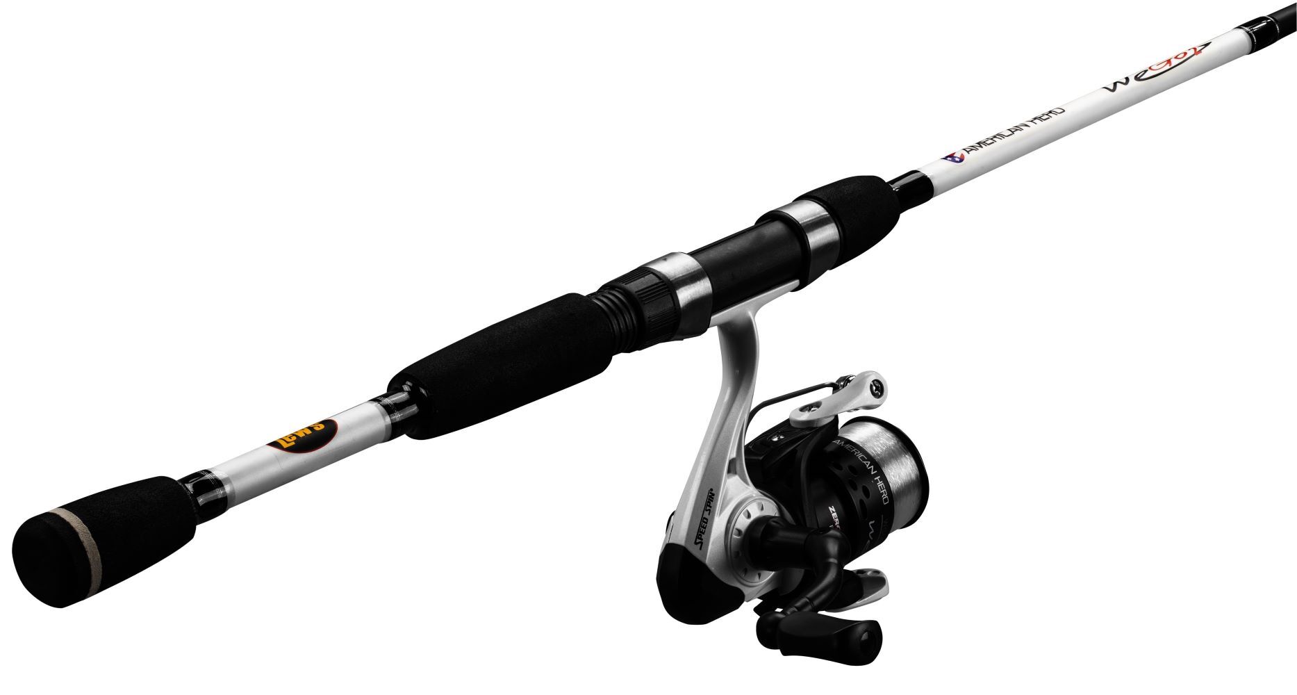 Lew's American Hero We Go 2 Spinning Combo Medium, 2-Piece, 6-Ft