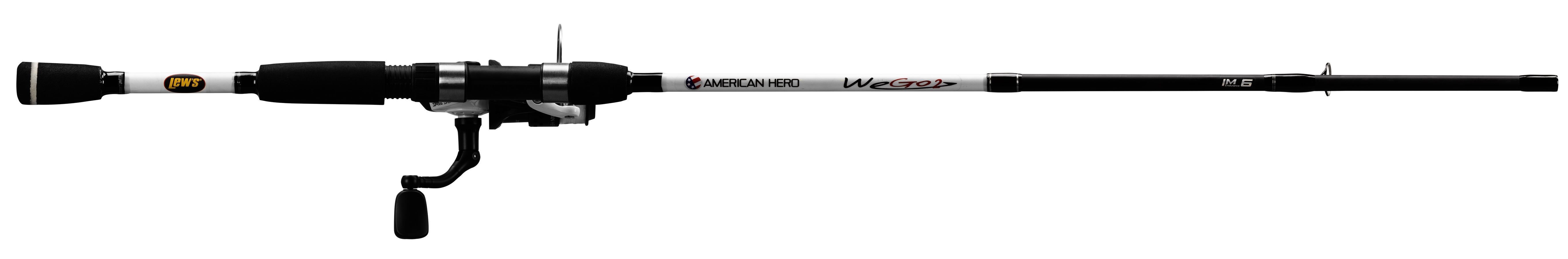 Lew's American Hero We Go 2 Spinning Combo Medium, 2-Piece, 6-Ft