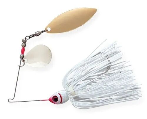 Booyah Tandem Blade Snow White Spinnerbait, 3/8-Oz