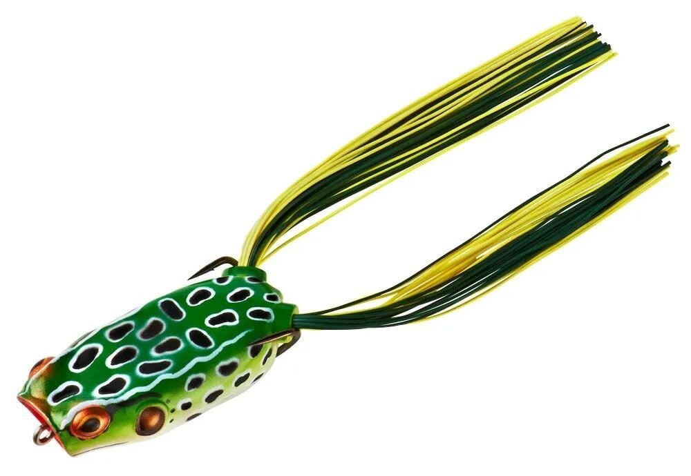 Booyah Leopard Frog Poppin' Pad Crasher Fishing Lure, 1/2-In