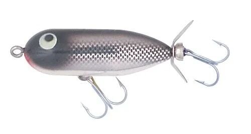 Heddon Tiny Torpedo Black Shiner Lure, 1 7/8-In
