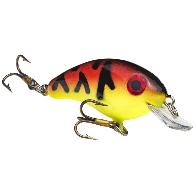 Strike King Bitsy Pond Minnow Green Tomato Crankbait, 1/8-Oz, 3/4-In