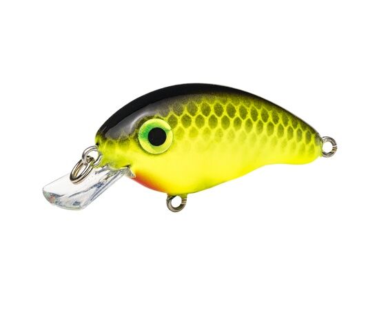 Strike King Bitsy Pond Minnow Chartreuse Black Crankbait