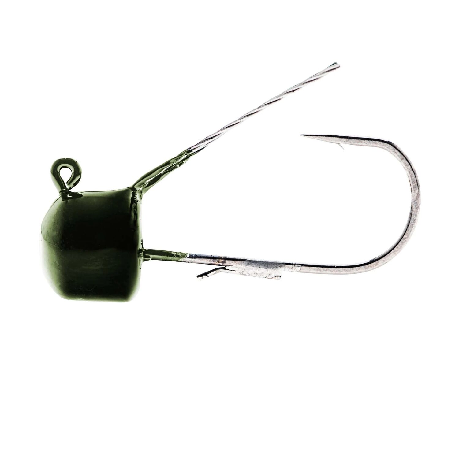 Z-Man Green Pumpkin Finesse ShrommZ Weedless Jighead, 1/10-Oz, 5-Pk