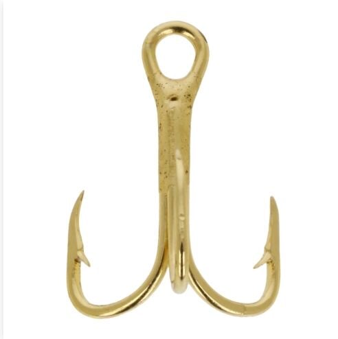 Eagle Claw Gold Treble Hook, Size 14, 5-Pk