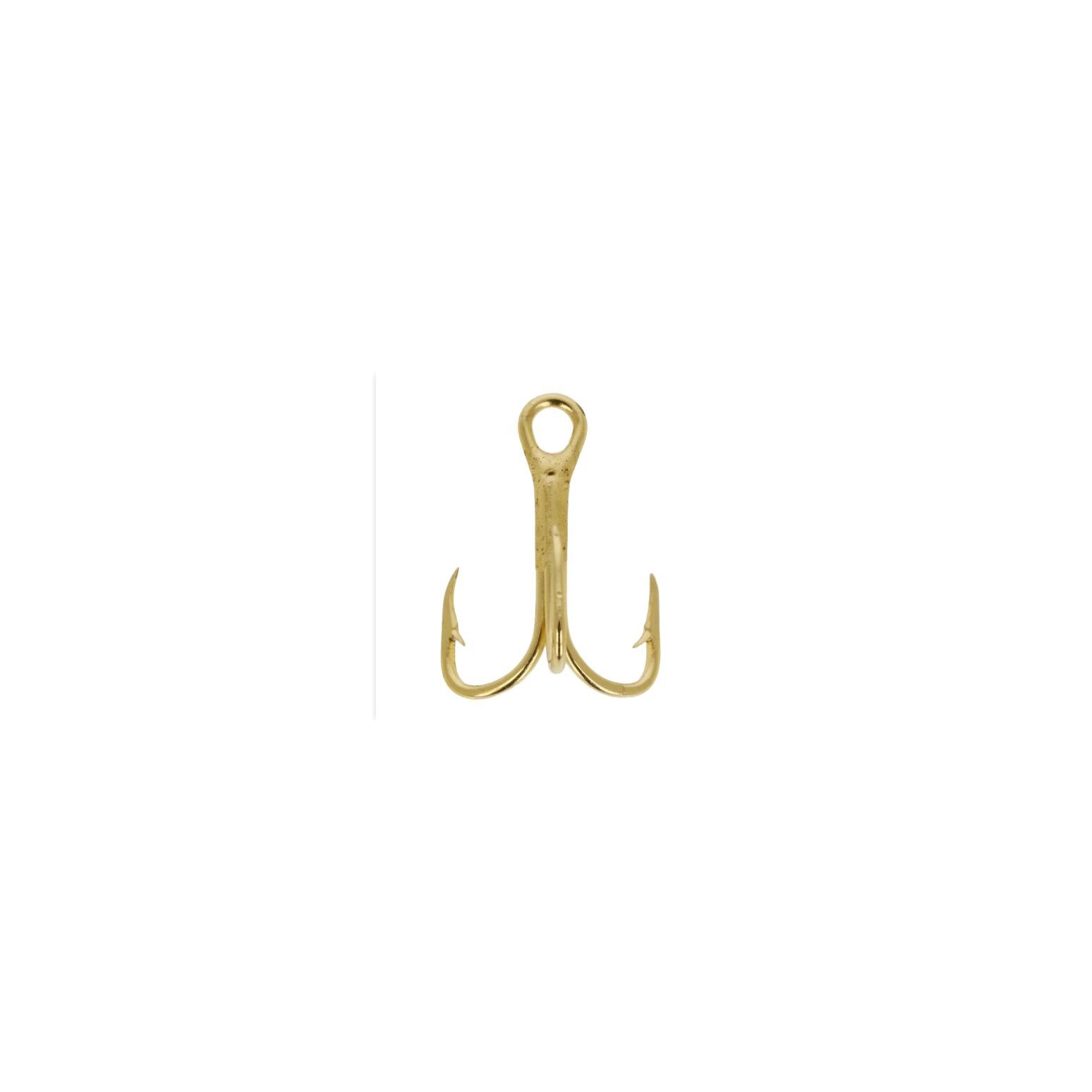 eagle claw treble fishing hooks Lazer Sharp Nickel 4x Eagle Claw Trokar 3X Round Bend Treble