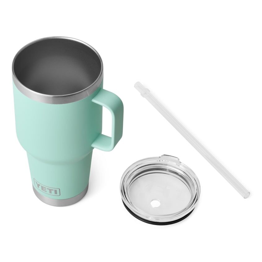 Yeti Seafoam Rambler Straw Mug, 35-Oz