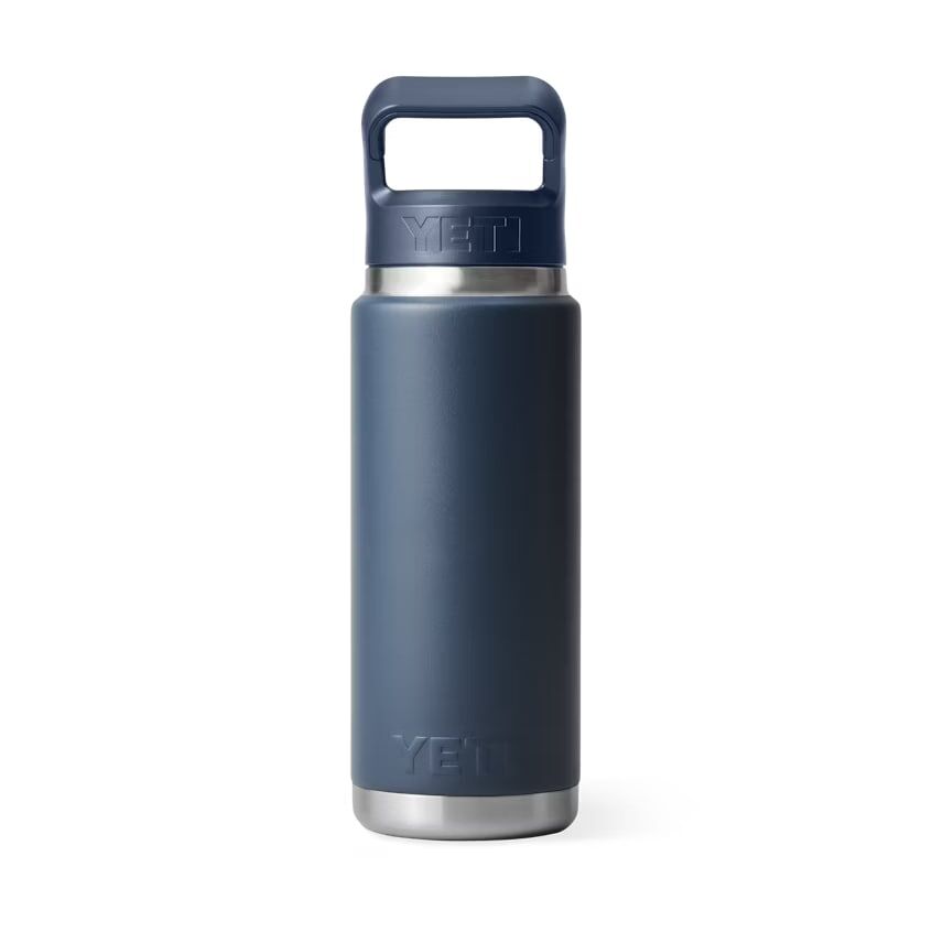 YETI Navy Rambler Water Bottle Straw Cap, 26-Oz