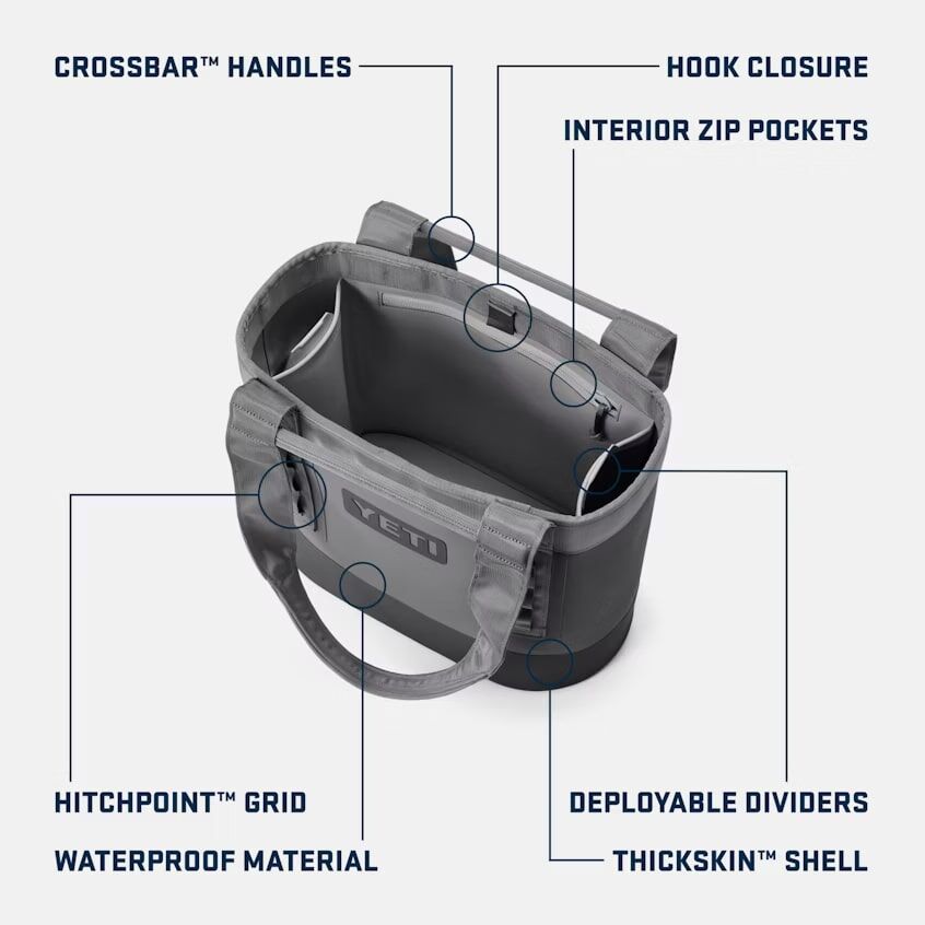 YETI Camino Storm Grey 20 Carryall Tote Bag