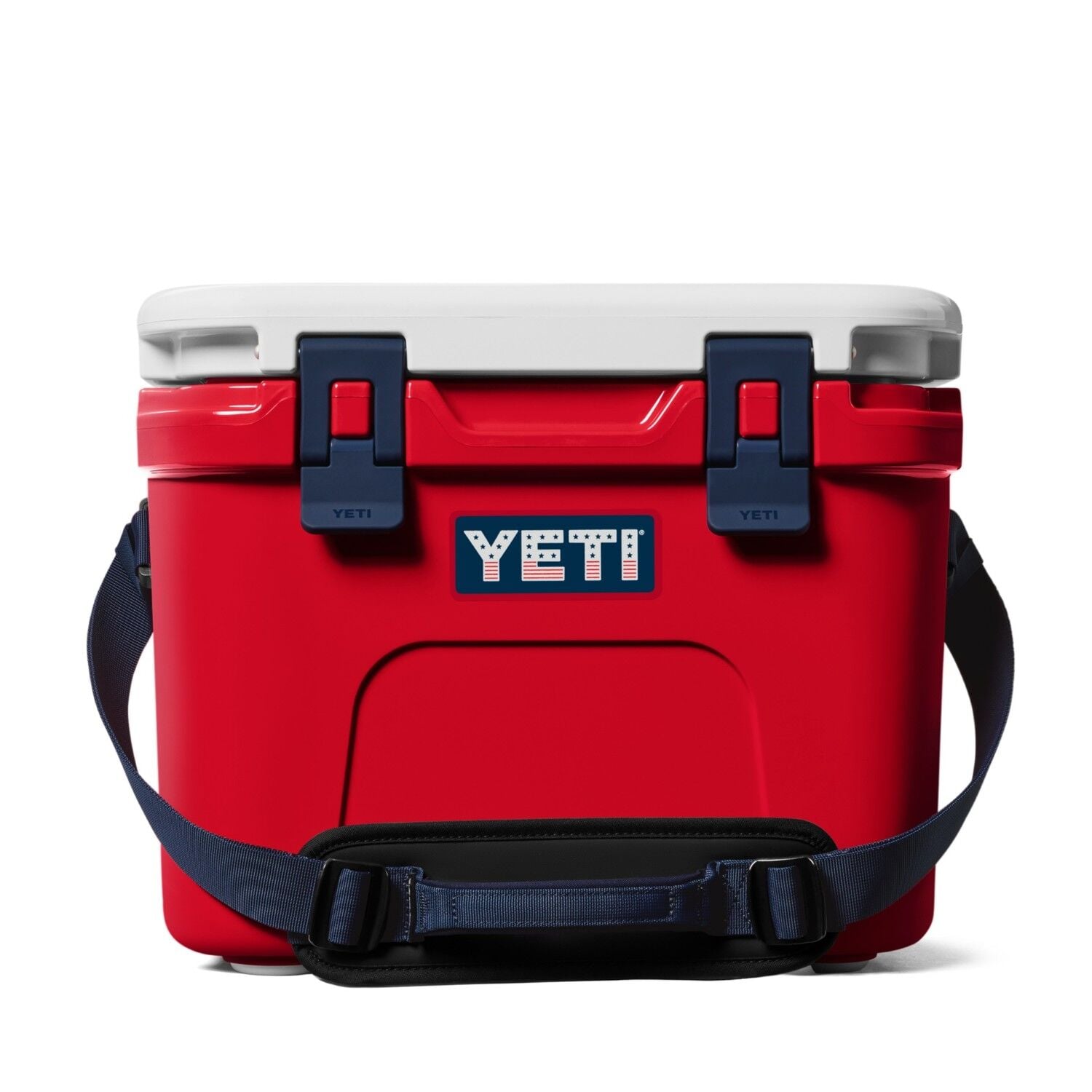 YETI Roadie 15 Hard Cooler, Rescue Red/White/Navy