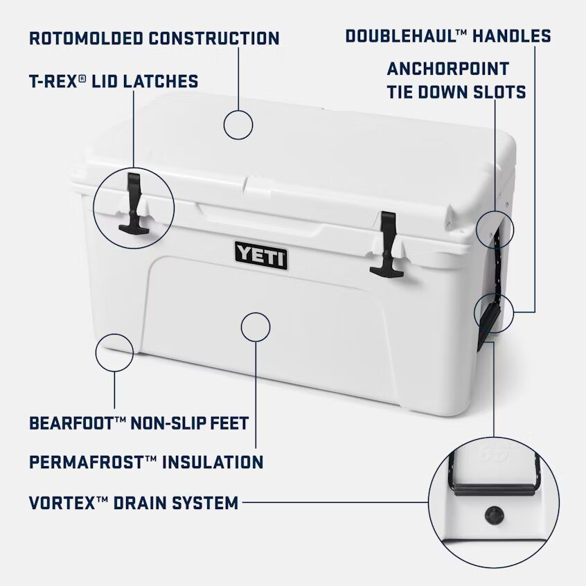 YETI Tundra 65 Charcoal Hard Cooler