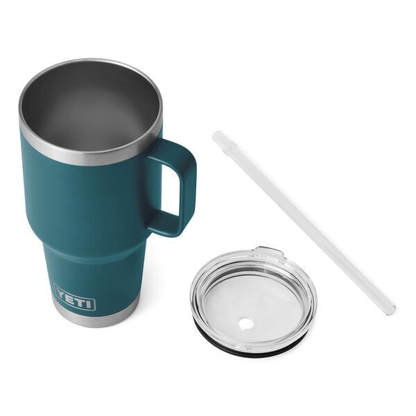 Yeti Rambler Mug with Straw Lid Agave Teal, 35-Oz