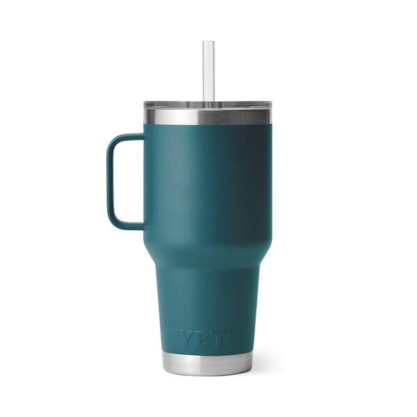 Yeti Rambler Mug with Straw Lid Agave Teal, 35-Oz