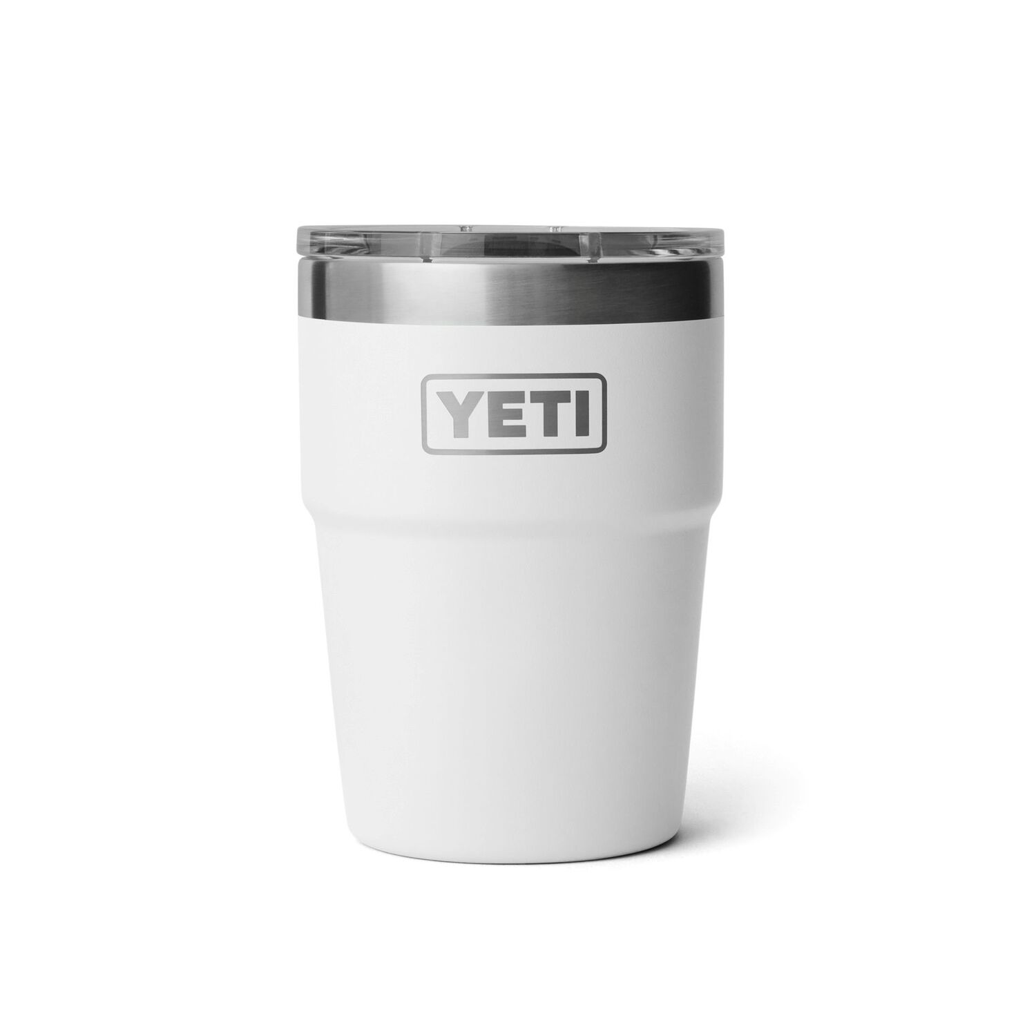 YETI Rambler White Stackable Cup with Magslider Lid, 16-Oz
