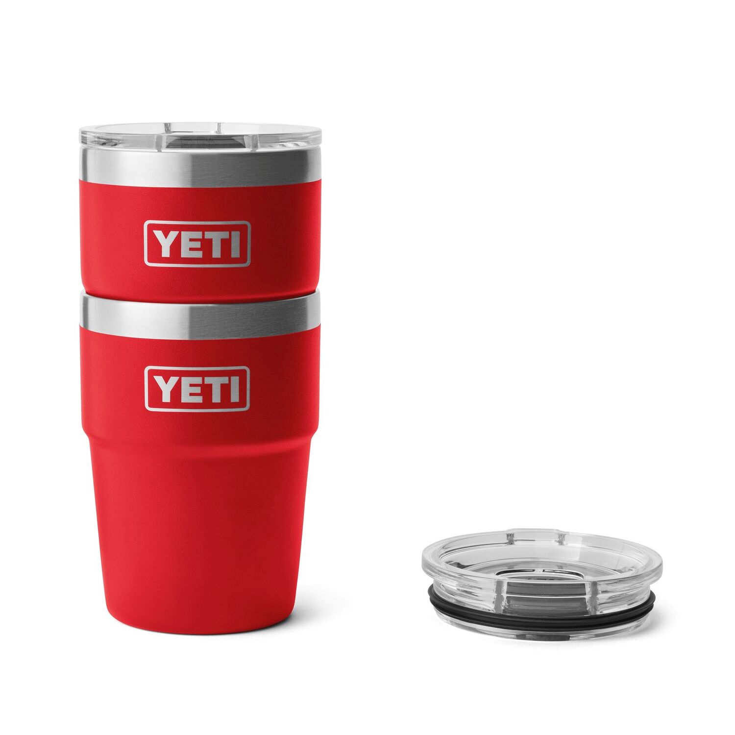 YETI Rambler Rescue Red Stackable Cup with Magslider Lid, 16-Oz