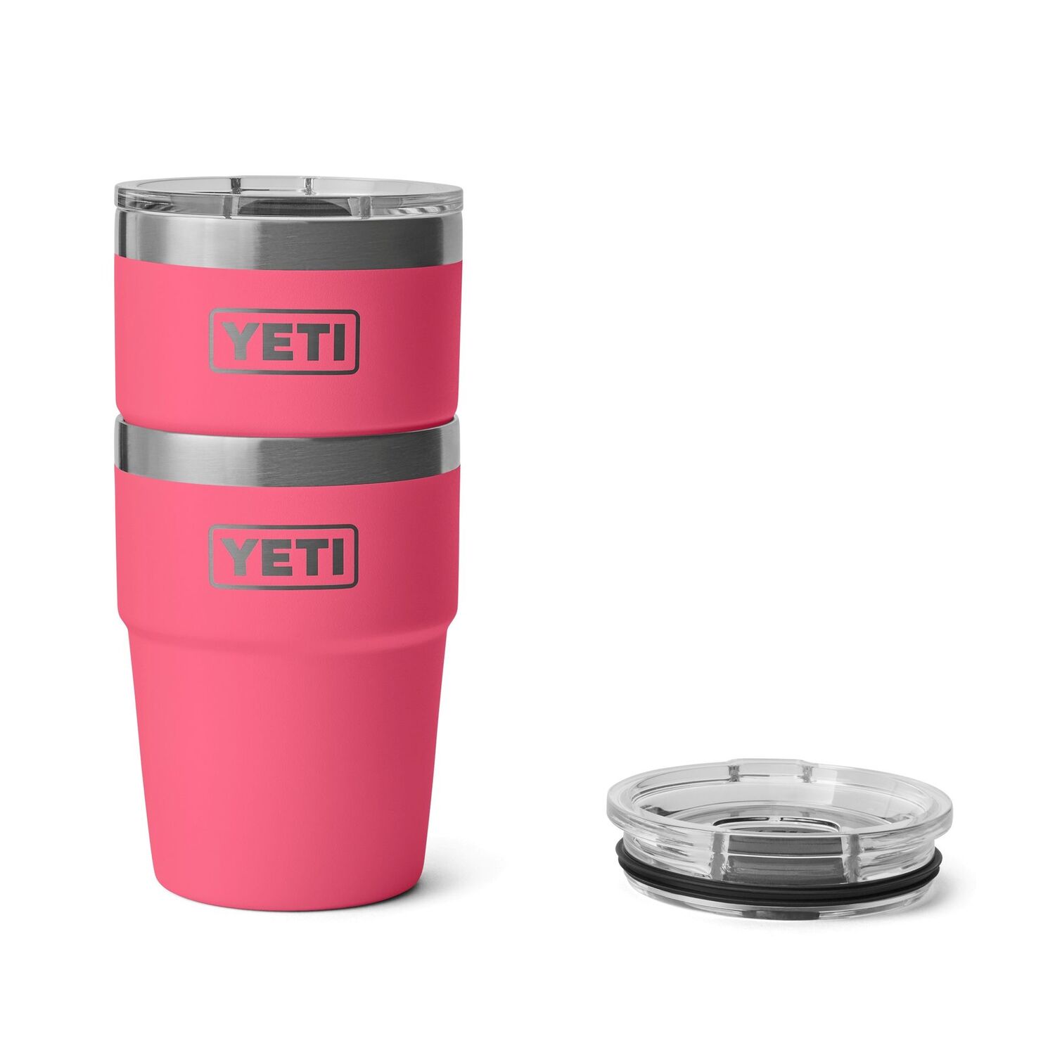 YETI Rambler Tropical Pink Stackable Cup with Magslider Lid, 16-Oz