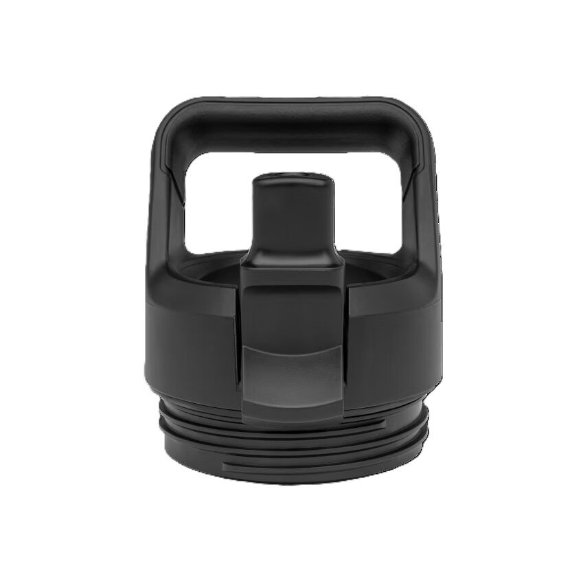 Yeti Rambler Black Water Bottle with Straw Cap, 26-Oz