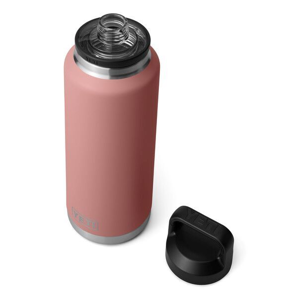Yeti Rambler Water Bottle with Chug Cap Sandstone Pink, 46-Oz