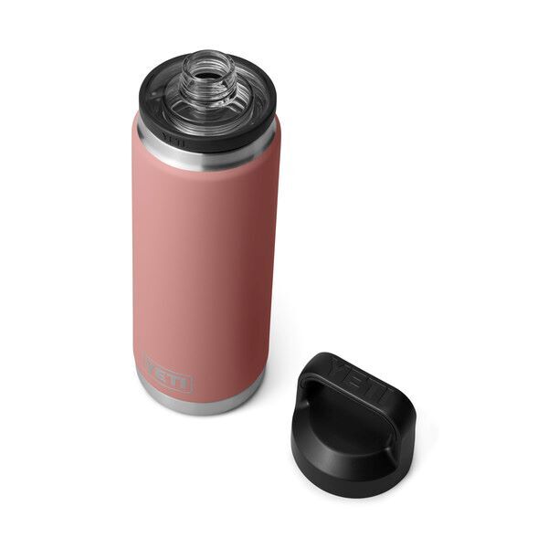 Yeti Rambler Water Bottle with Chug Cap Sandstone Pink, 26-Oz