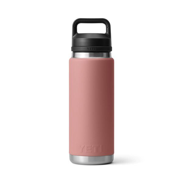 Yeti Rambler Water Bottle with Chug Cap Sandstone Pink, 26-Oz