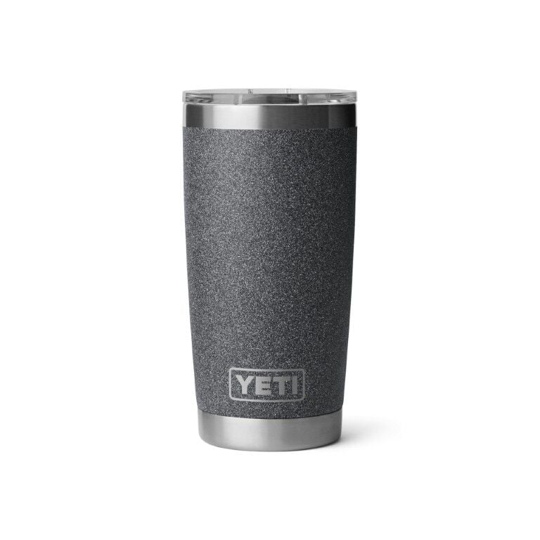Yeti Rambler Black Stone Tumbler With Magslider Lid, 20-Oz