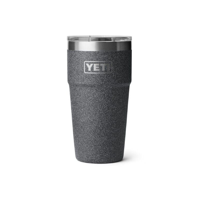 Yeti Rambler Black Stone Stackable Cup With Magslider Lid, 20-Oz