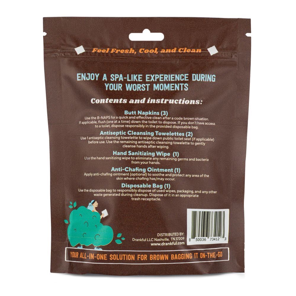 Butt Napkins The CODE BROWN Bag