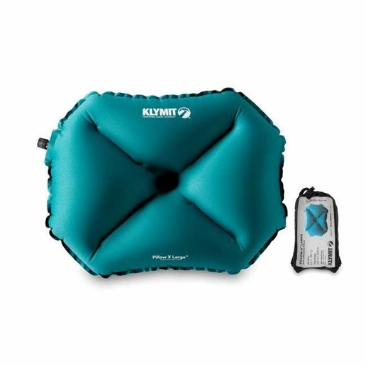 Klymit Inflatable Pillow-Extra Large - Blue, 12 in X 17 in