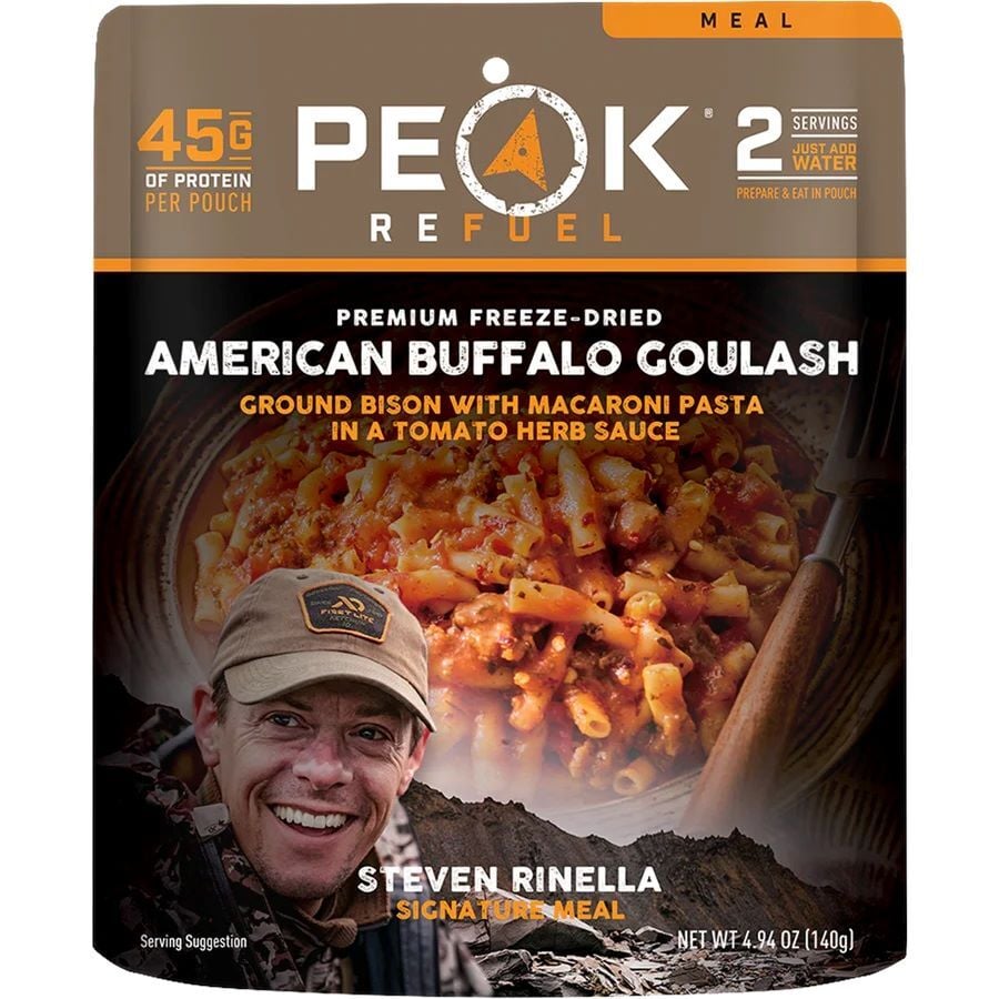 Peak Refuel MeatEater American Buffalo Goulash Freeze Dried Meal