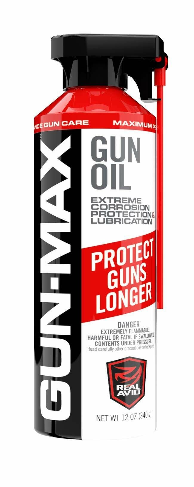 Real Avid Gun-Max Aerosol Gun Oil- 12 oz