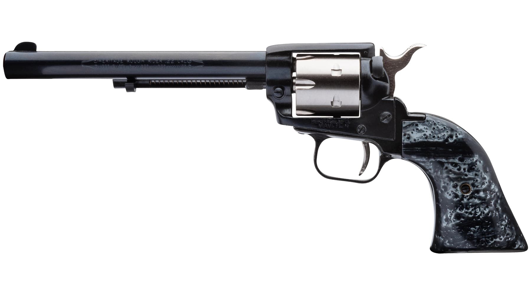 Heritage Rough Rider Black Pearl .22LR 6.5-In Pistol, 6-Rd