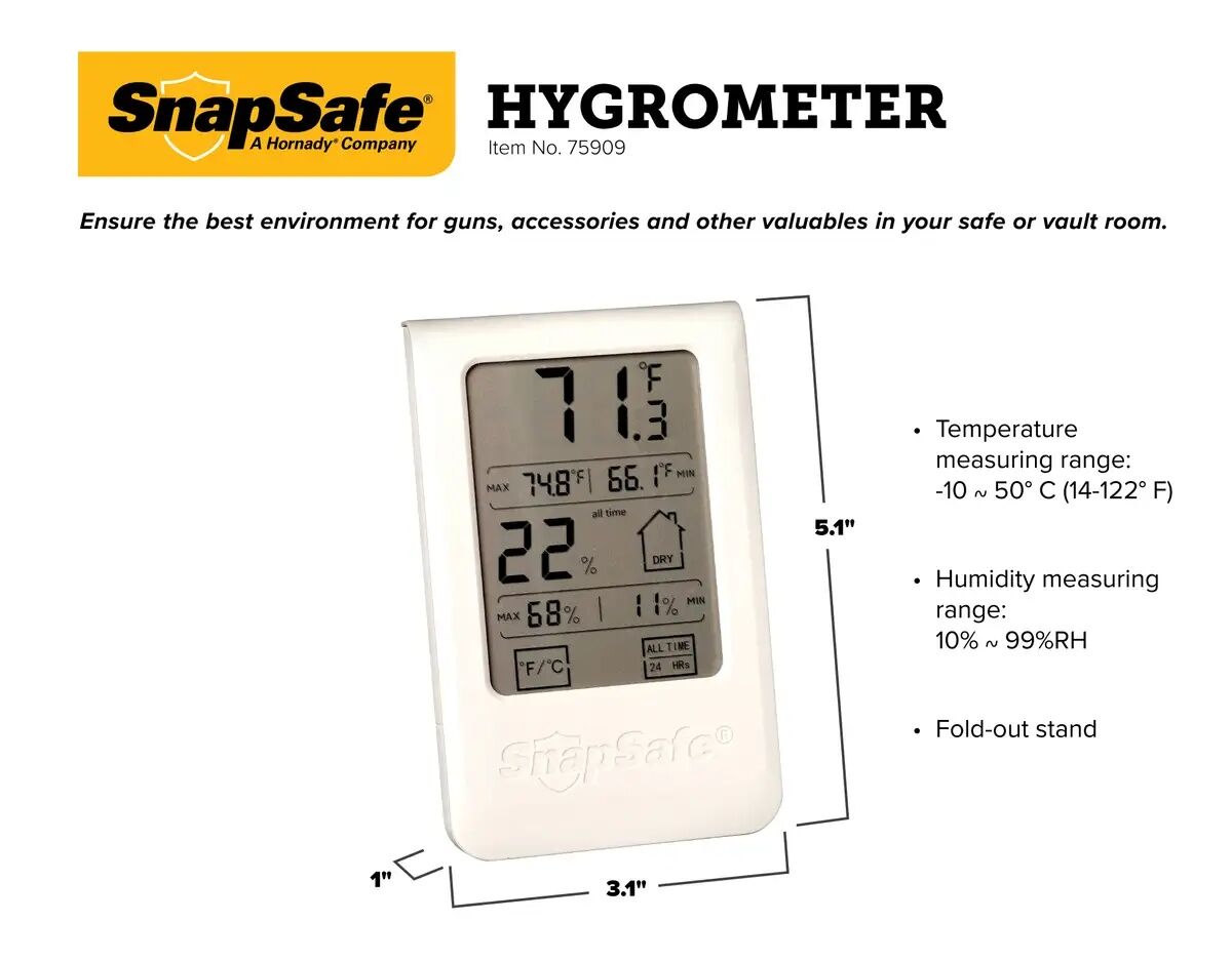 SnapSafe Hygrometer