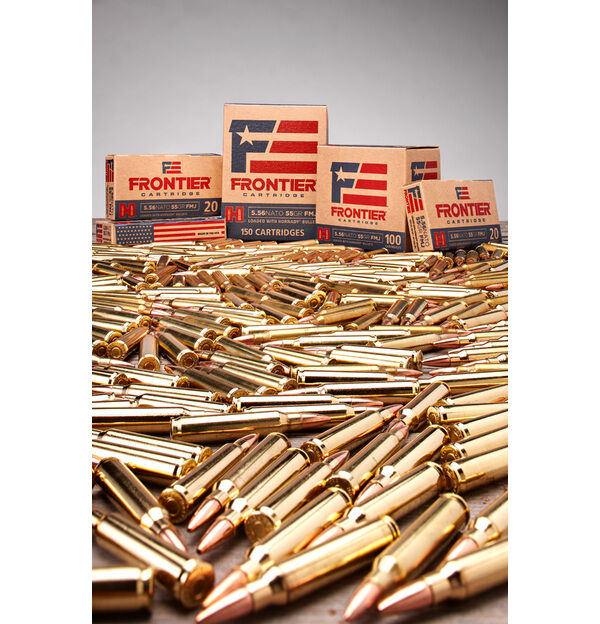 Hornady Frontier 5.56 NATO, 66 Grain FMJ Rifle Ammo, 150-Rd