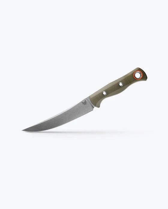 Benchmade Meatcrafter OD Green G10 Trailing Point, 6-In