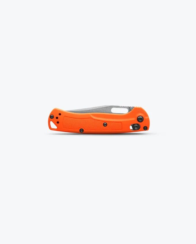 Benchmade Mini Taggedout Orange Grivory Folding Knife, 3.04-In