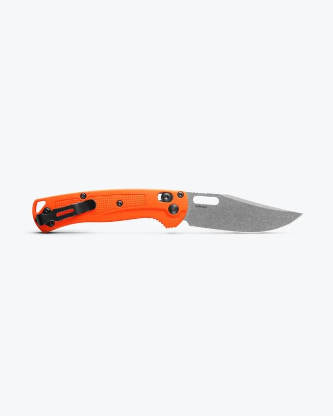 Benchmade Mini Taggedout Orange Grivory Folding Knife, 3.04-In