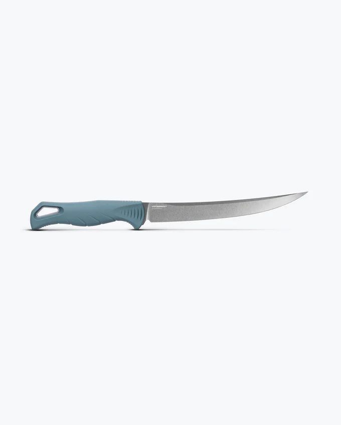 Benchmade Fishcrafter Depth Blue Santoprene Trailing Point Knife, 7-In