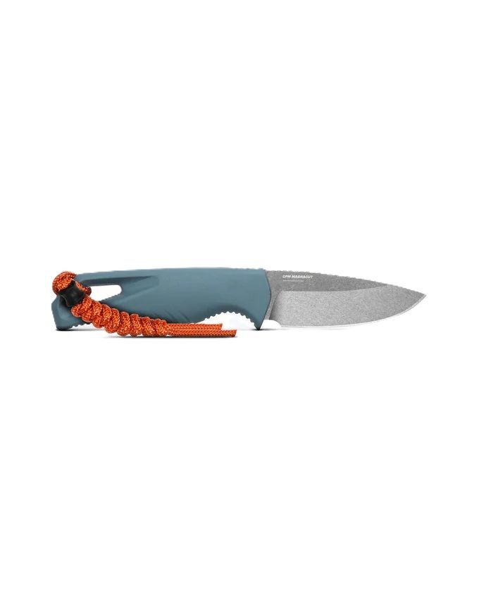 Benchmade Intersect Depth Blue Santoprene Drop-Point Fixed Blade Knife