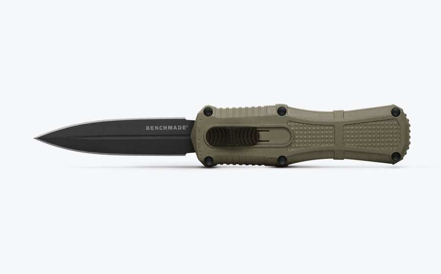 Benchmade Mini Claymore OTF Ranger Green Grivory Dagger, 3.02-In