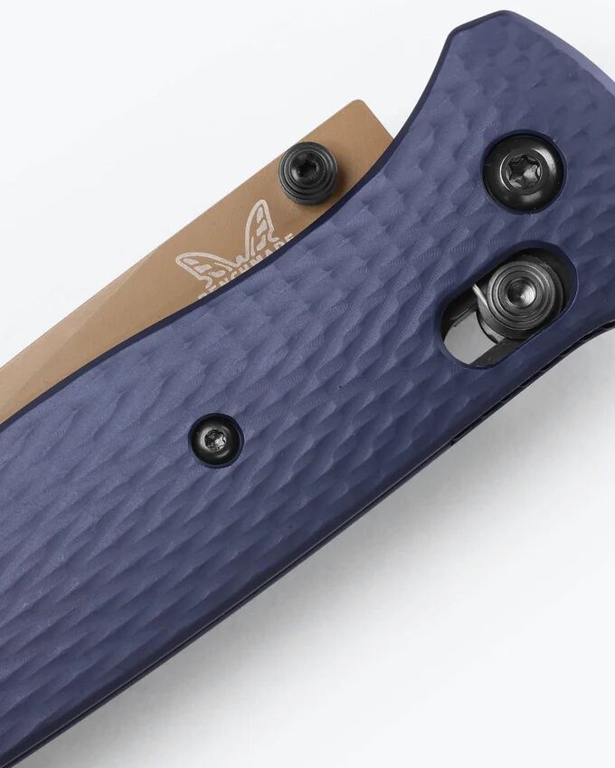 Benchmade Bailout Crater Blue Aluminum Folding Knife, 3.38-In