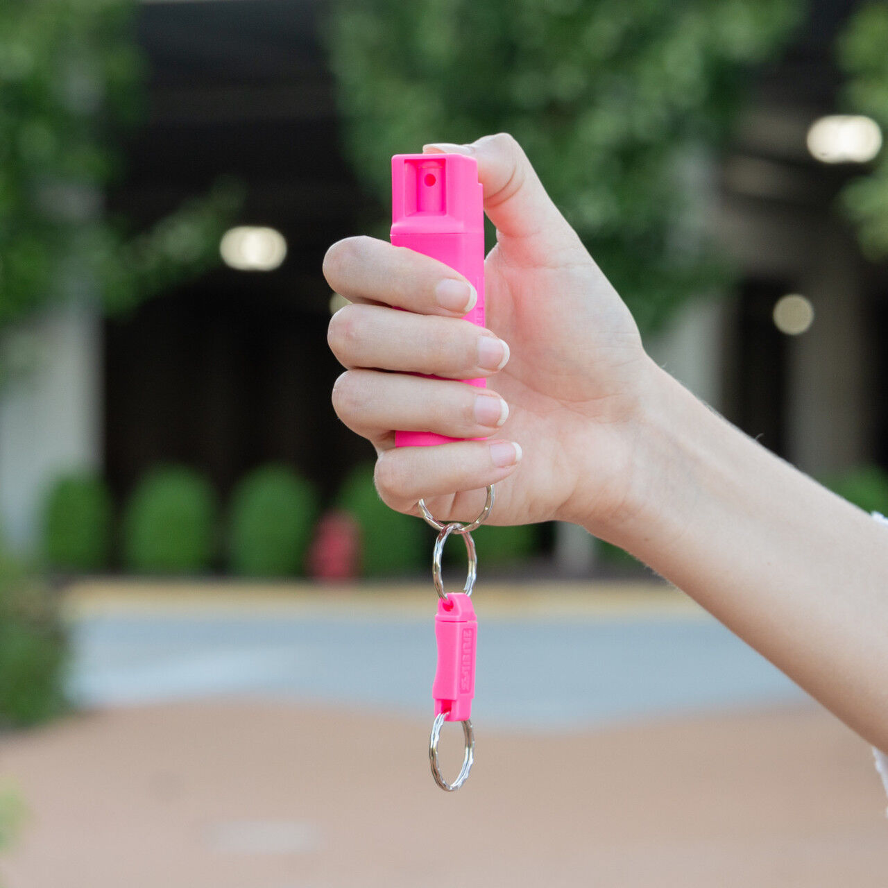 Sabre Pink Pepper Spray With Quick Release Key Ring