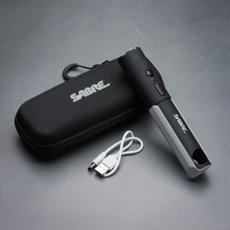 Sabre 2-In-1 Stun Gun With 200 Lumen LED Flashlight