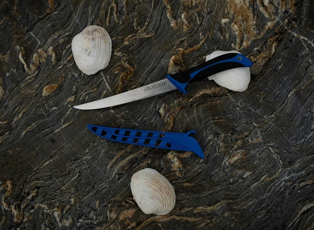 Outdoor Edge Reel Flex Fillet Knife with Sheath, Nippers, and Pliers