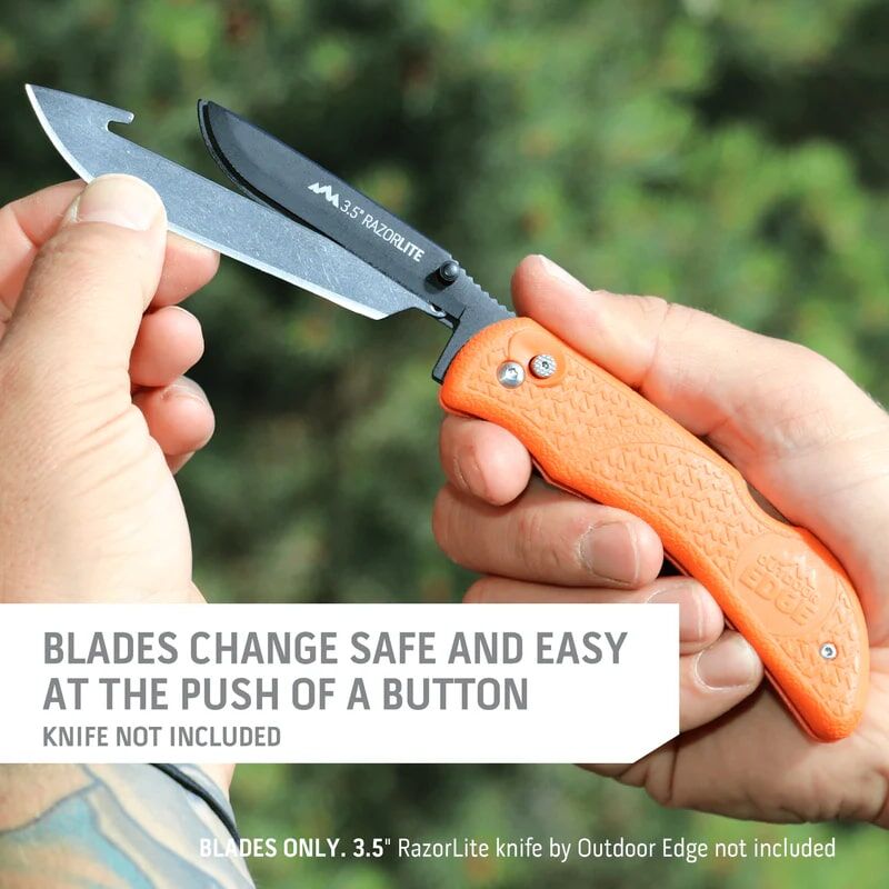 Outdoor Range 3.5-In Drop Point Blades, 24-Pk
