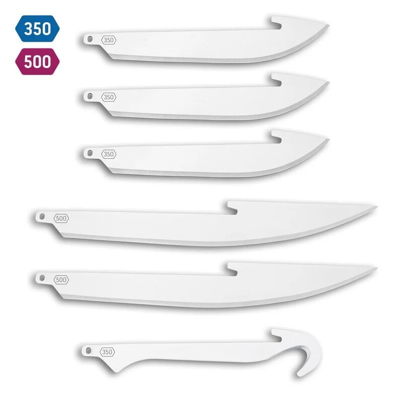 Outdoor Edge RazorSafe 360/500 Combo Replacement Blade Pack, 6-Pk