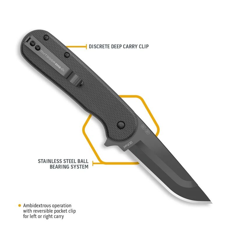 Outdoor Edge Razor VX3 Black Knife