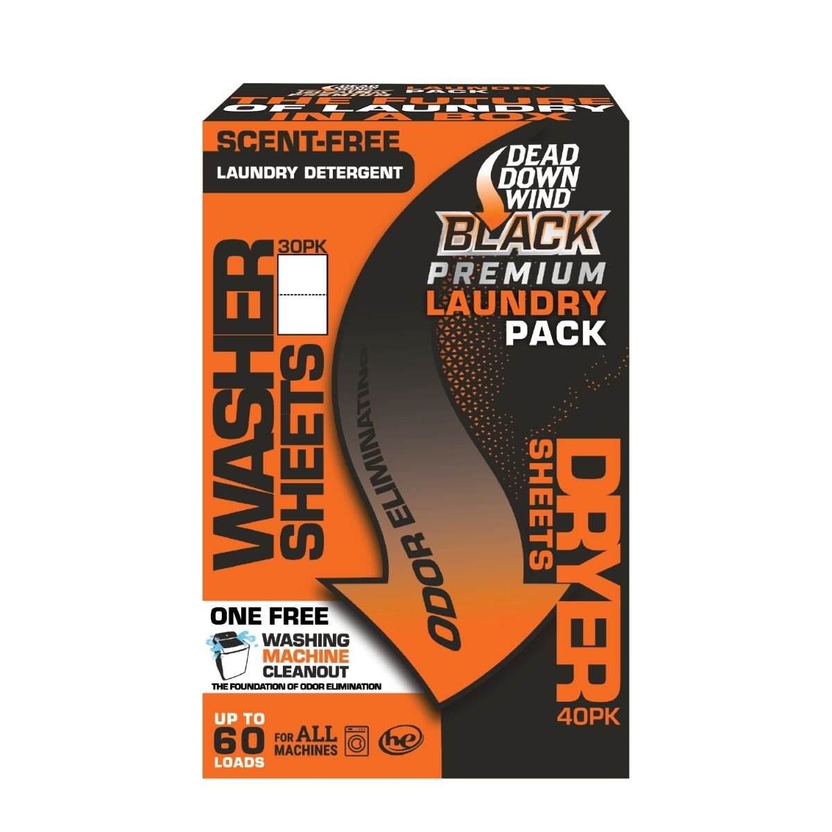 Dead Down Wind Black Premium Laundry Detergent Sheet / Dryer Sheet Combo, 40-Pk