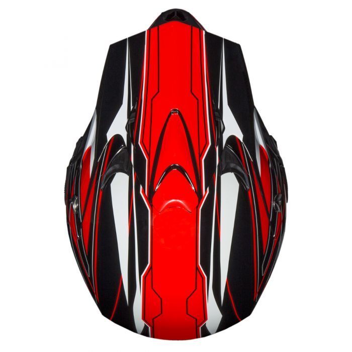 Raider RX1 Adult MX Off-Road Red Helmet, Large