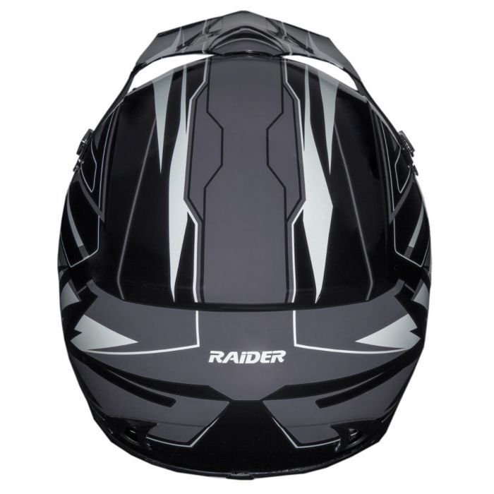 Raider RX1 Adult MX Off-Road Black/Silver Helmet