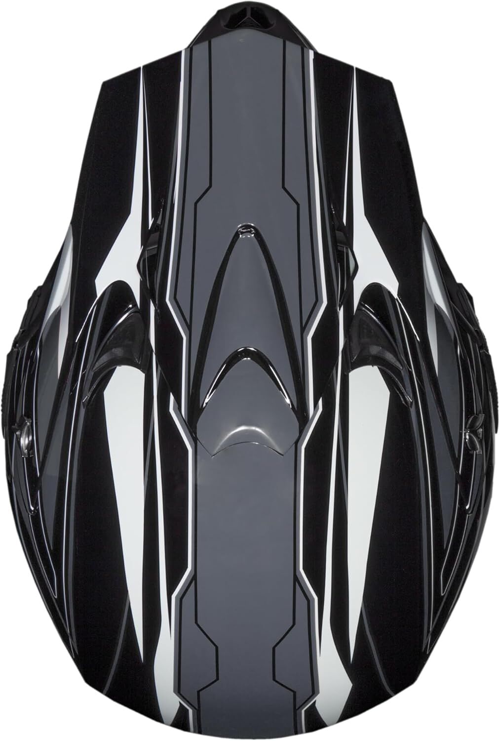 Raider RX1 Black/Silver Adult MX Off-Road Helmet, Large